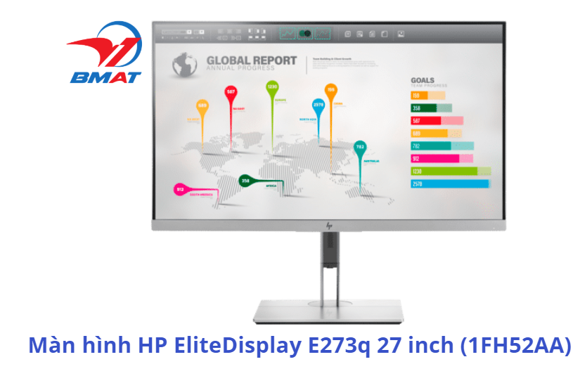 Màn hình HP EliteDisplay E273q 27 inch (1FH52AA)